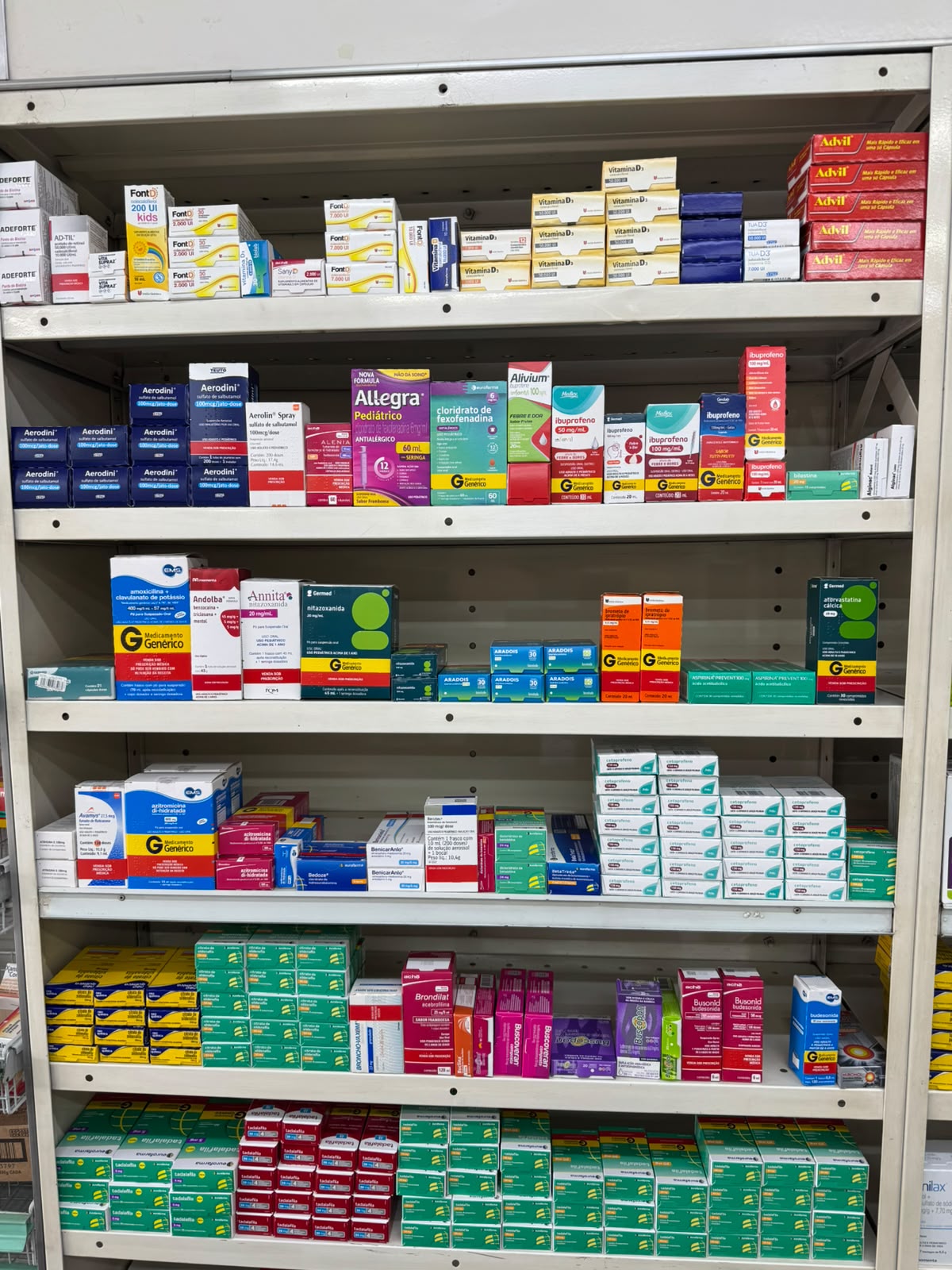 Prateleira de medicamentos